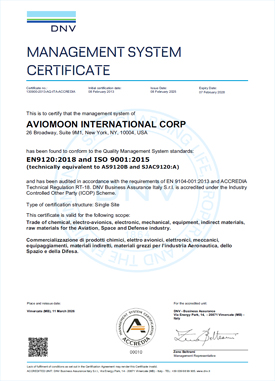 MANAGEMENT SYSTEM CERTIFICATE