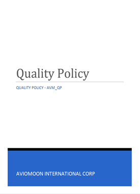 QUALITY POLICY GROUP